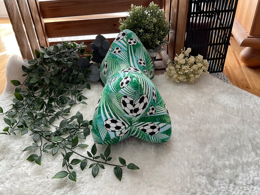 Kinderknochenkissen Fußball grün
