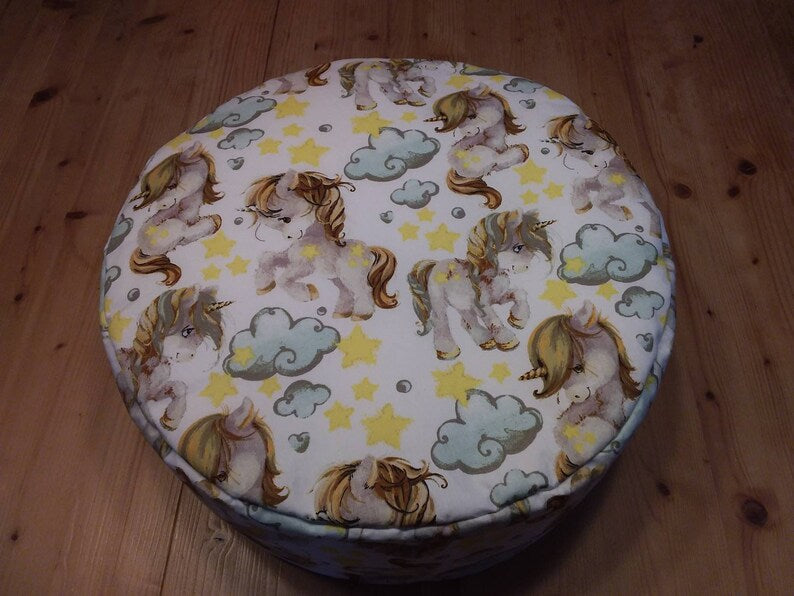 Sitzkissen Einhörner und Sterne