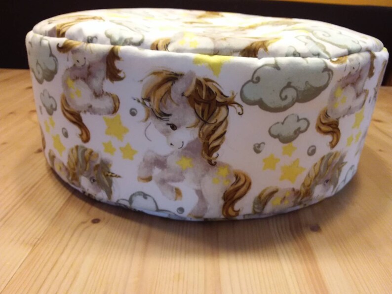 Sitzkissen Einhörner und Sterne