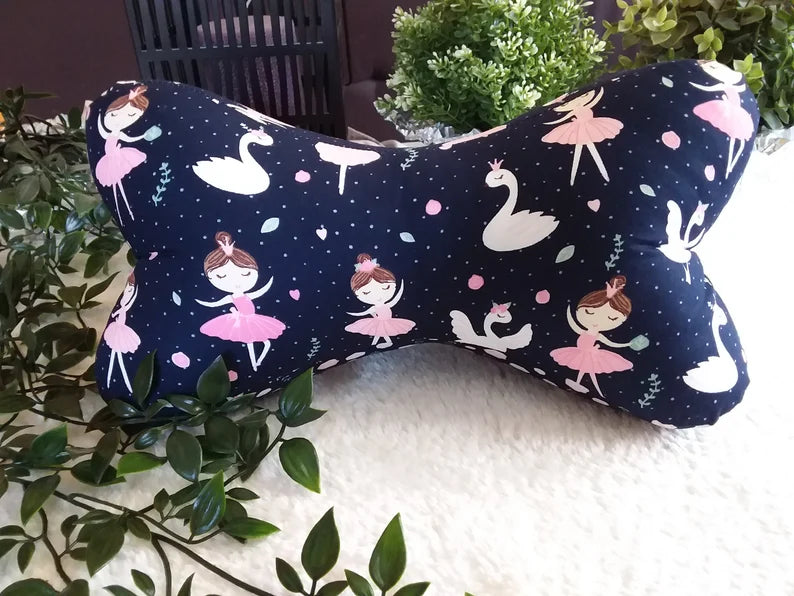 Kinderknochenkissen Ballerina und Schwäne